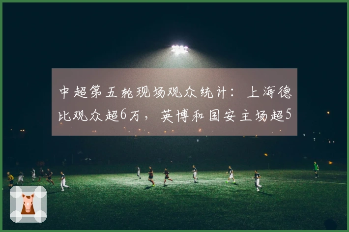 中超第五轮现场观众统计：上海德比观众超6万，英博和国安主场超5万